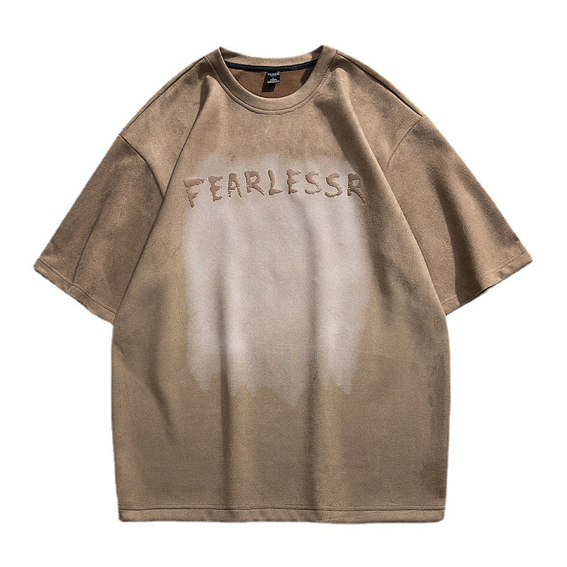 Puff Print Unisex street style T-shirts